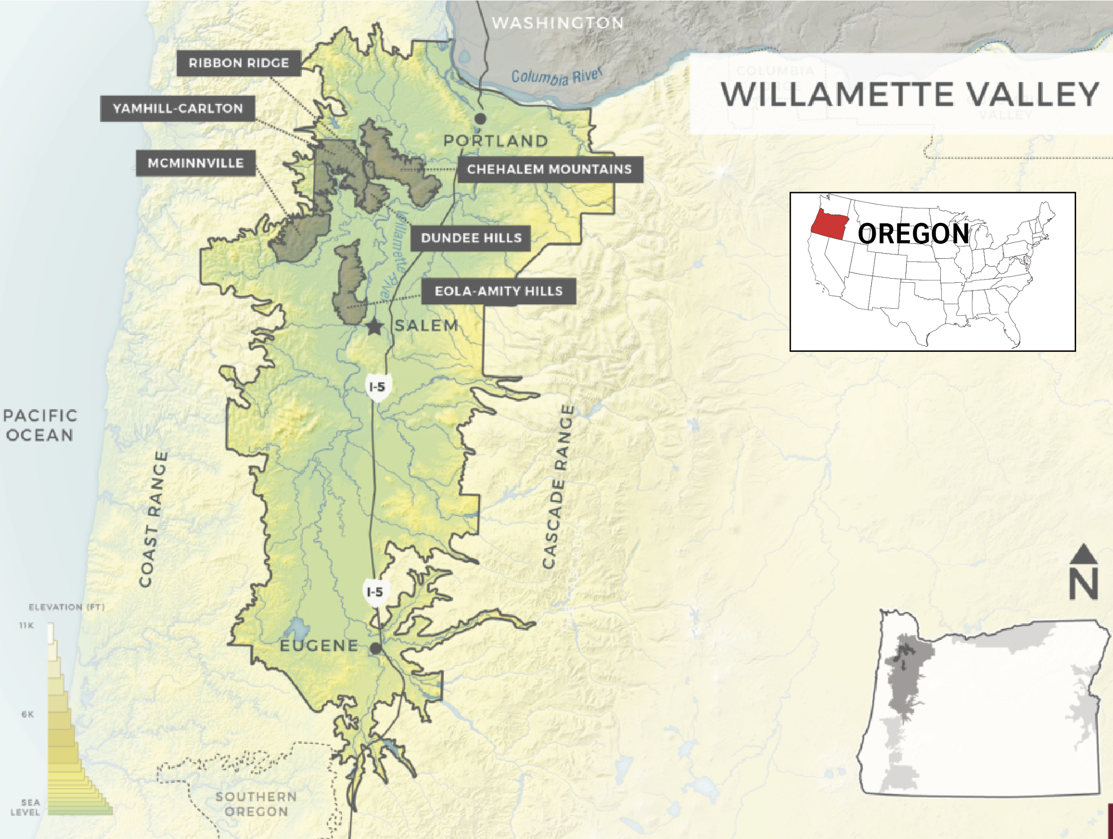 best wine maps oregon