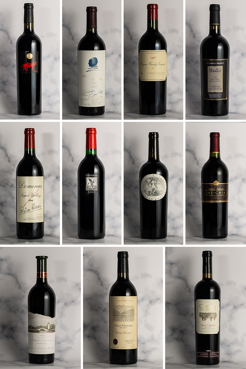 1994 Napa Cabernets - 25 Years On Dinners (Hong Kong)