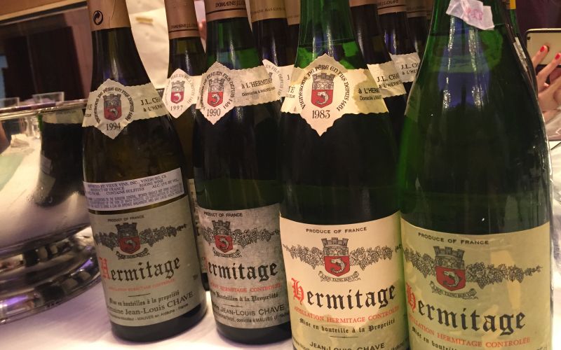Domaine J-L Chave Hermitage Dinner, Wednesday, 14th March - Mature Vintages Back to the 1970s