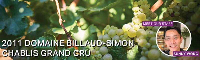Fine Wine Friday: 2011 Domaine Billaud-Simon Chablis Grand Cru