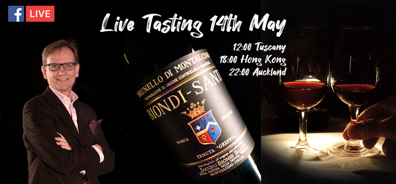 Join us free for a live chat and tasting with Biondi-Santi’s CEO, 14th May